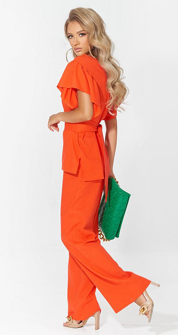 Льняной брючный костюм (42) Киев - изображение 4