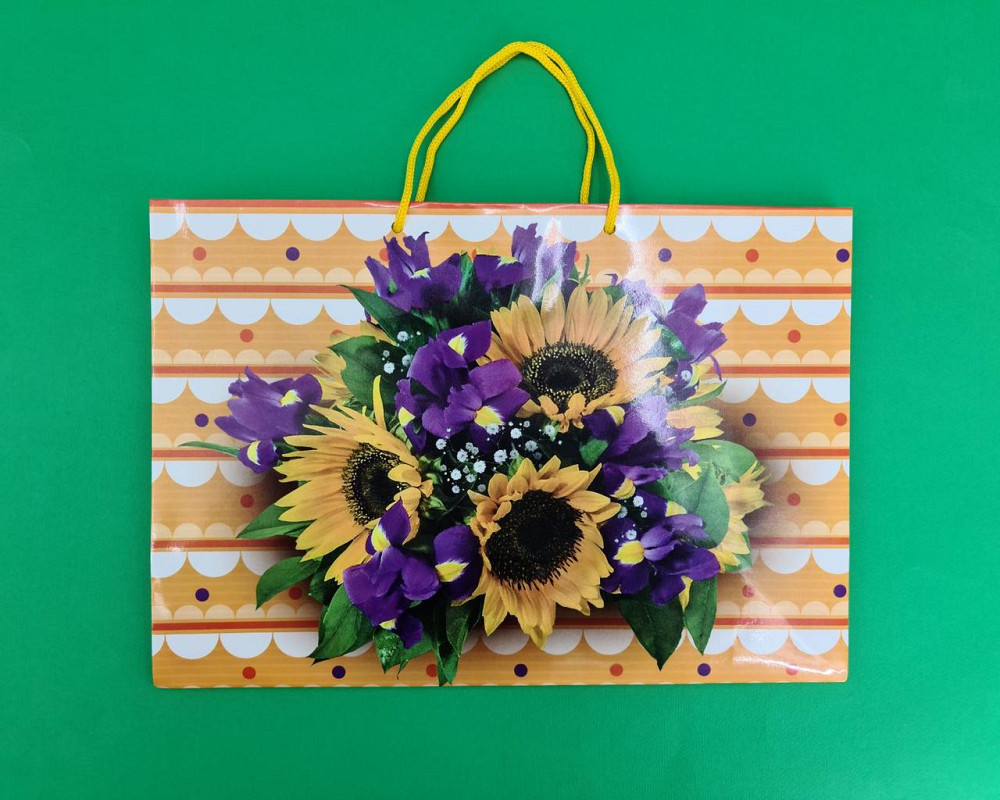 Бумажный большой горизонтальный пакет  36/22/10(артBG-018) (12 шт) Харьков - изображение 4