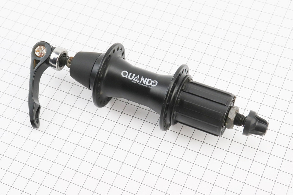 УЦІНКА Втулка задня MTB алюмінієва 14Gx36H під касету 8-10зв, V-brake, кріпл. ексцентрик, чорна KT-WSER (нетоварний вигляд) Киев - изображение 1