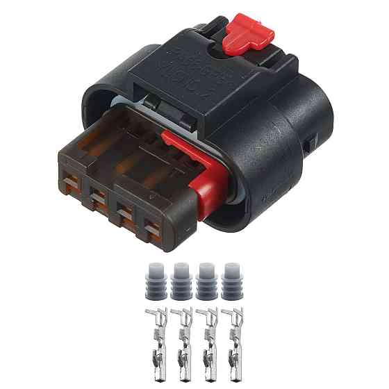 Разъем коннектор 4-кон., Катушка Зажигания, 1-1456426-6, TE Германия универс., Моторный BMW 40810 Киев