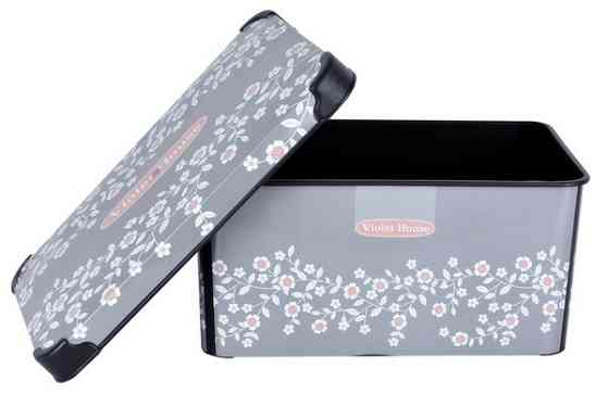 Контейнер Violet House 0647 Decor Antrasit Flower з/кр. 10 л (6832638) Киев