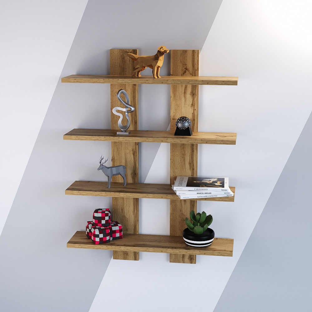 Полиця навісна П-4, Дуб Аппалачі, 600/120/800 Львів - фото 3