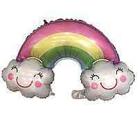 Фольгована куля 60х90 см фігурна "Райдуга" (54) в пакованні (1 пачка) Харків