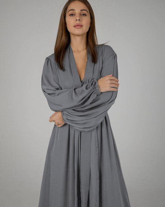 Жіночий костюм-трійка "Diana" із льону Сірий L/XL Харків - фото 7