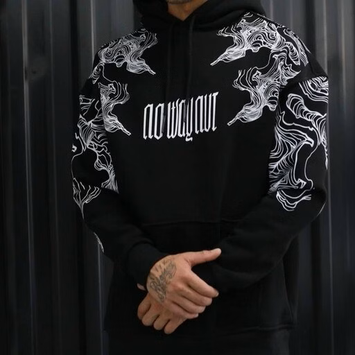 Худи, серая толстовка мужская, свитшот с принтом 2759194969 размер 52 Днепр