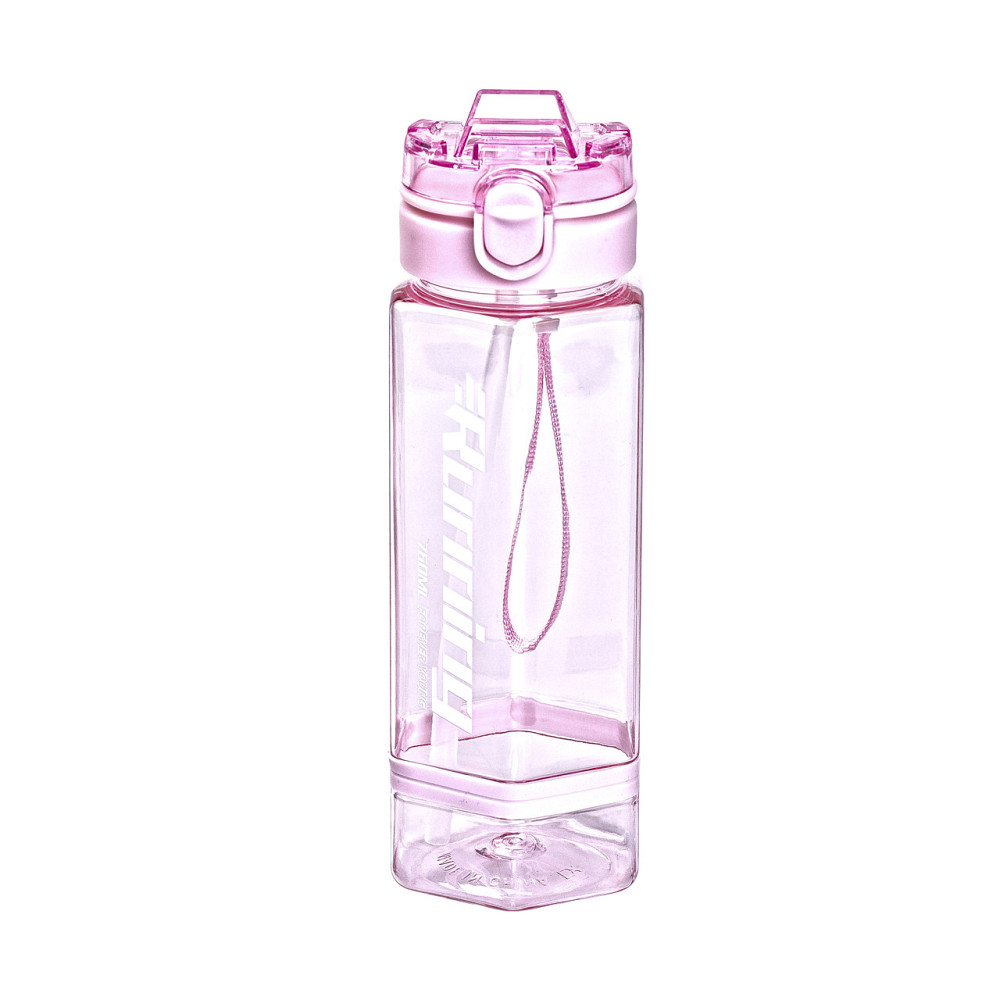 Пляшка для води 760 мл з трубочкою та наліпками рожева HP-14-48P Коломия - фото 4