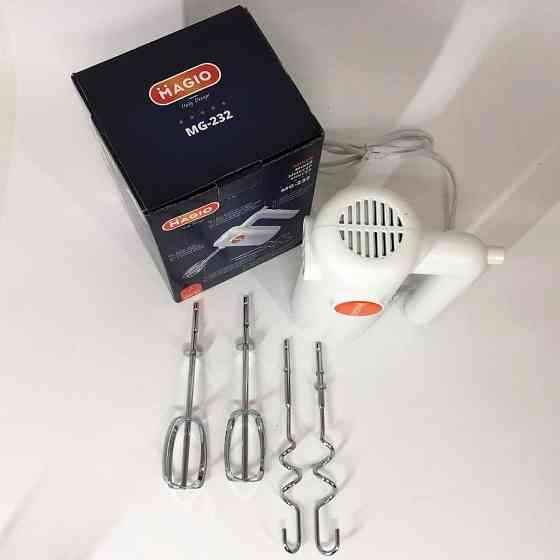 Міксер для домашнього використання MAGIO MG-232, Міксер для замішування сумішей, Ручний міксер-мішалка UE-93 Івано-Франківськ