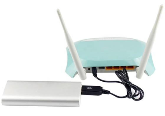 Кабель переходник USB – 5.5x2.1 мм, 1 м, повышающий с 5 В до 9 В, для питания роутера и модема Киев