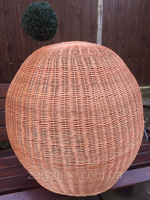 Люстра шар из лозы плетеная большая Киев - изображение 7