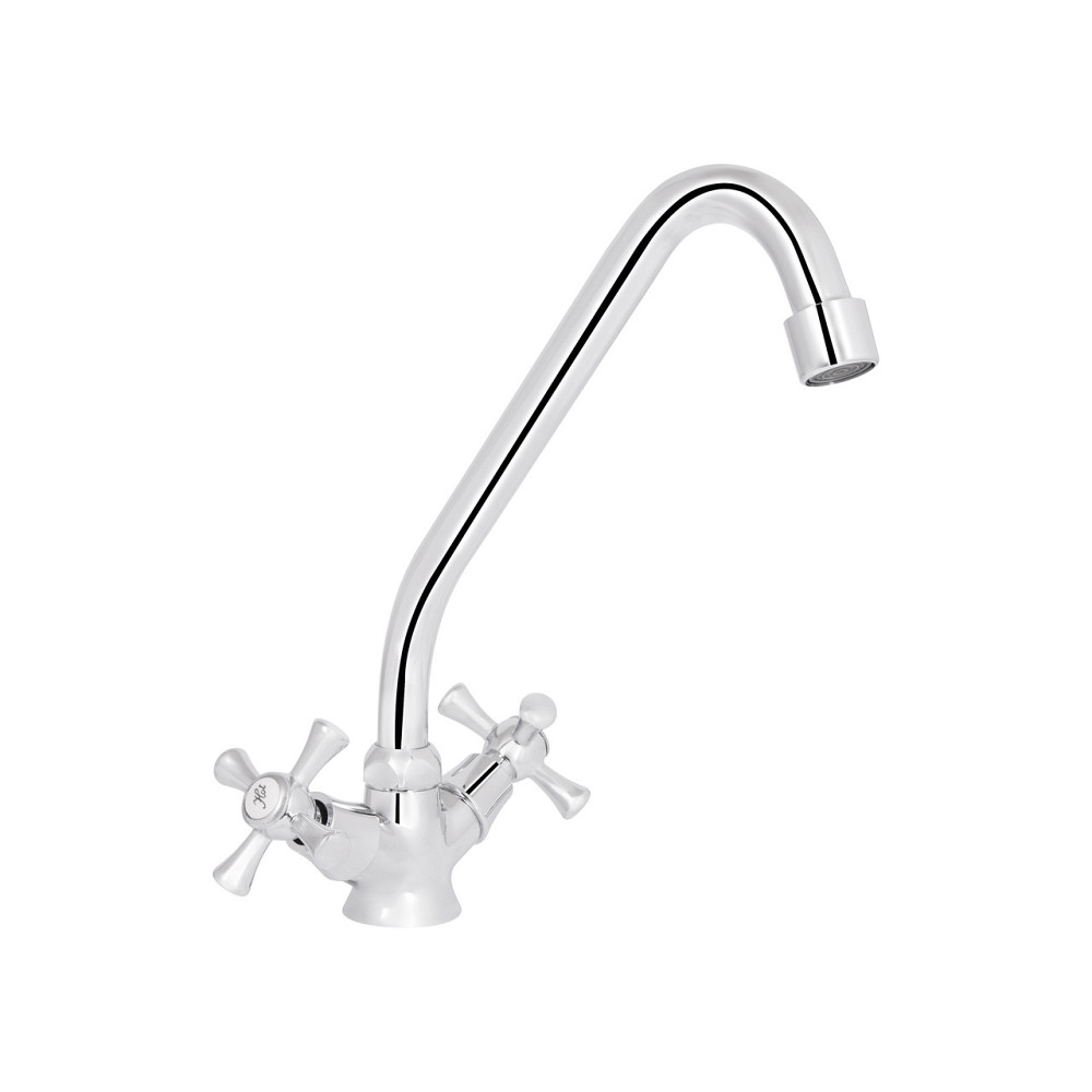 Смеситель для кухни Lidz Lamb 271F двухвентильный LDLAM271FCRM21889 Chrome Киев - изображение 4
