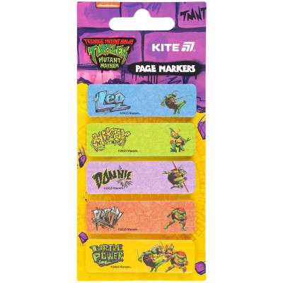 Стікер-закладка Kite паперова з малюнком Ninja Turtles, 100 шт, 5х15х50 мм, прямокутна (NT25-480) Вінниця - фото 1