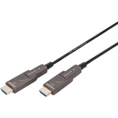 Кабель мультимедійний HDMI to HDMI 10.0m 4K AOC Digitus (AK-330127-100-S) Вінниця - фото 1