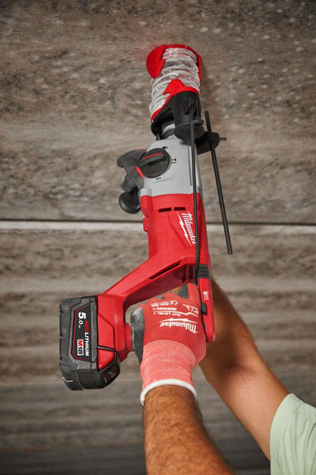 Перфоратор акумуляторний безщітковий SDS-PLUS MILWAUKEE, M18 BLHACD26-402X, 2,6Дж (зарядний пристрій М12-18 С, 2 акумулятори М18 Одеса - фото 8
