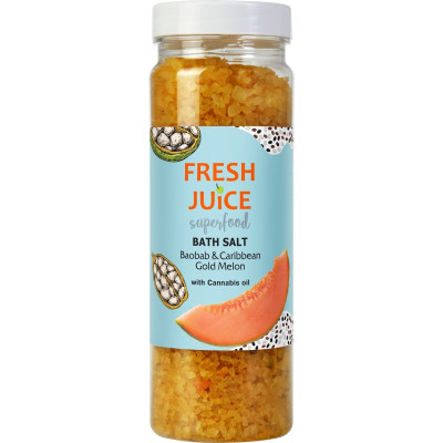 Сіль для ванн Fresh Juice Superfood Baobab &amp; Caribbean Gold Melon 700 г (4823015942167) Вінниця - фото 1