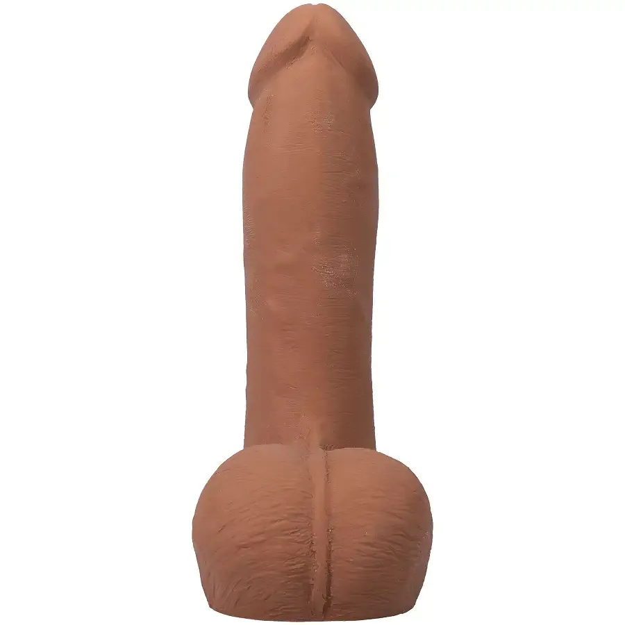 Фалоімітатор Doc Johnson The Realistic Cock ULTRASKYN - 7 Inch with Balls Caramel Львів - фото 4