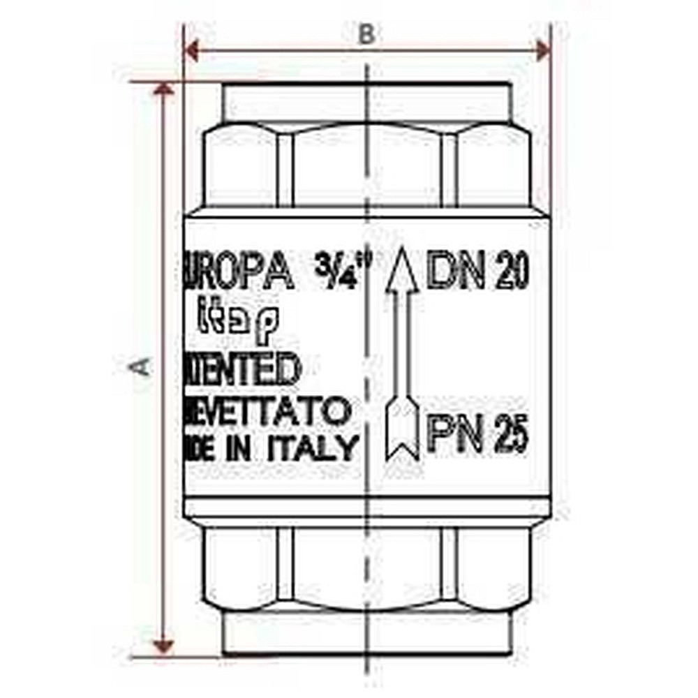 Клапан зворотнього ходу води ITAP   1 1/4″ EUROPA 100 Тернопіль - фото 4