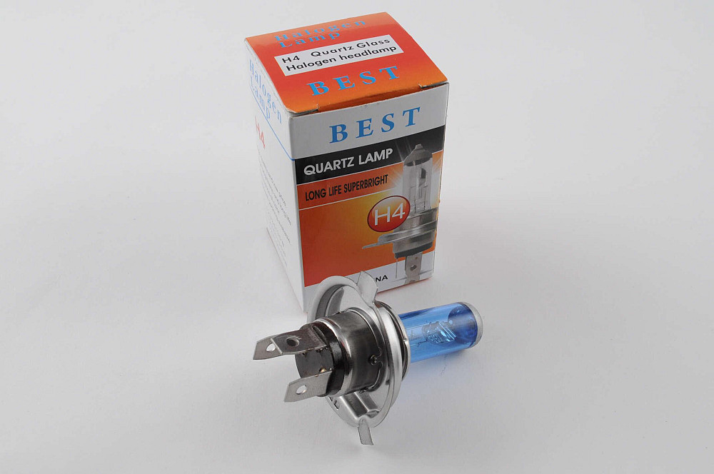 Лампа H4 (авто) 12V 18W/18W (супер білий) BEST (mod:A) Київ - фото 1