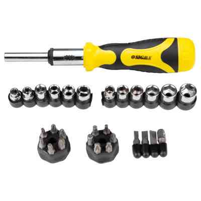 Викрутка Sigma з реверсом + торцеві насадки 1/4” 27шт CrV (4002121) Вінниця