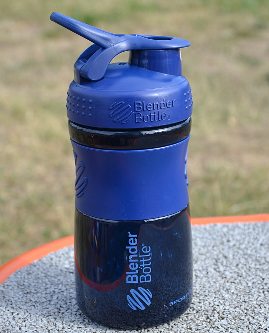 Шейкер спортивний (пляшка) BlenderBottle SportMixer Flip 20oz/590ml Navy Киев - изображение 8