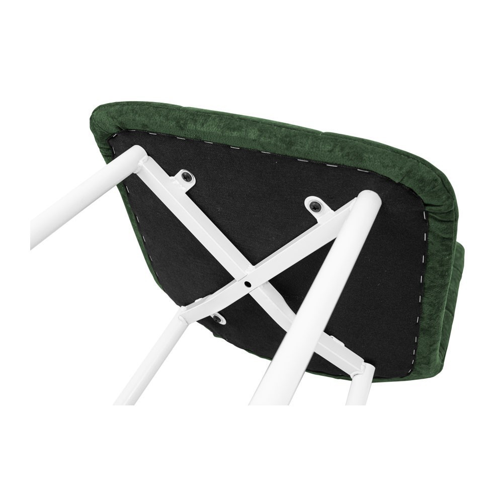 Стул кресло мягкий AlbaDesign U Phlox 13 белые ножки Зеленый Киев - изображение 8