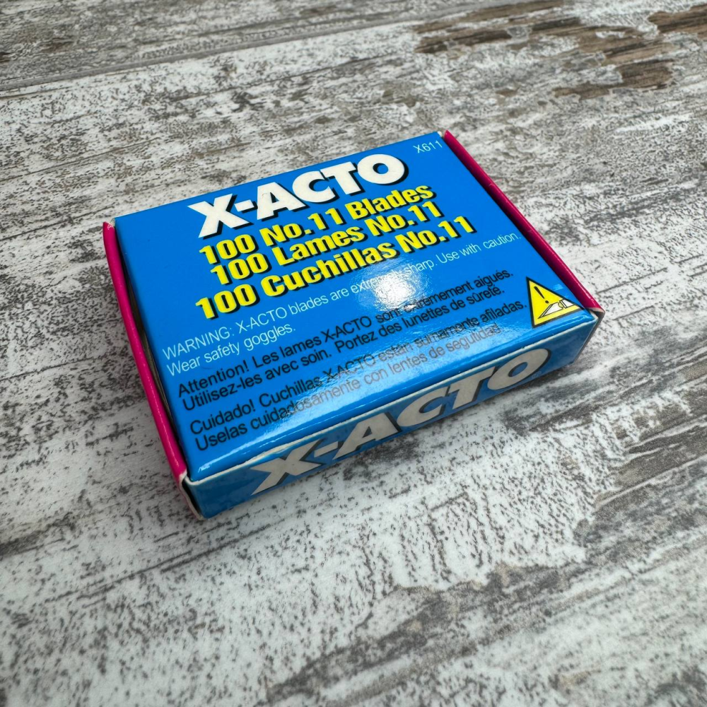 Леза для макетного ножа X-Acto №11, 100 шт, змінні леза скальпеля для моделювання та ручних робіт Київ - фото 1