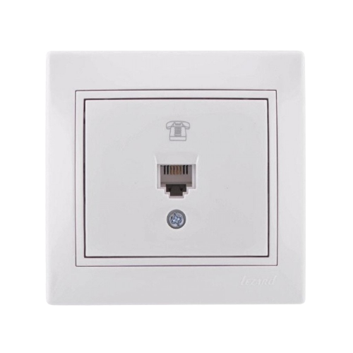 MIRA білий Розетка внутрішня євро телефонна з білою вставкою Лезард Житомир - изображение 1