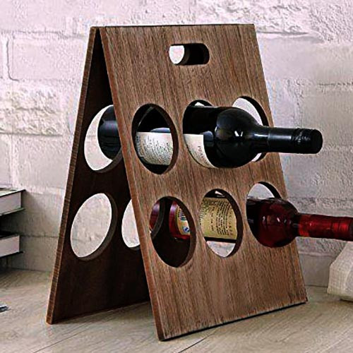 Настільна винна полиця "Бандад" сепія Миколаїв - фото 1