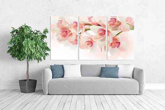 Модульная картина в гостиную / спальню Орхідея     ART-260_3A 70х130 см Киев