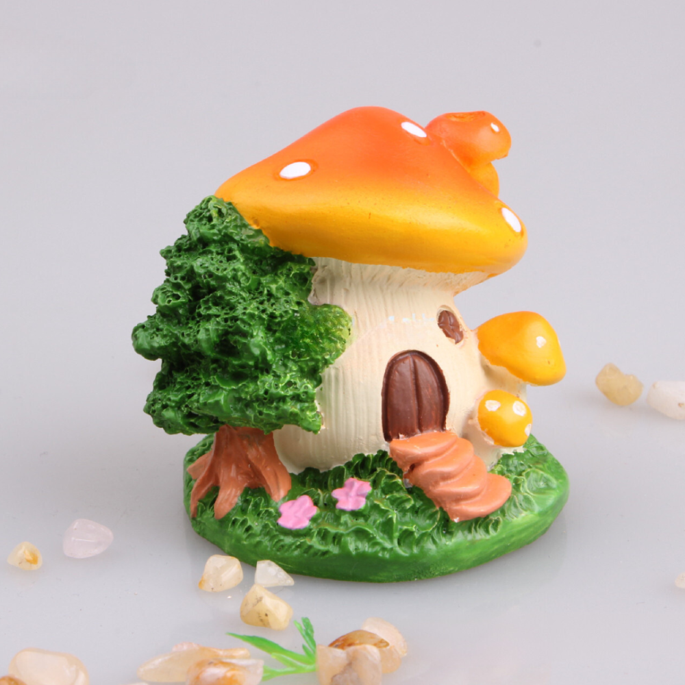 Сказочный домик-грибочек из полистоуна. Для миниатюры, флорариума, мини-сада,  вазона, песчаного стола Одесса - изображение 7