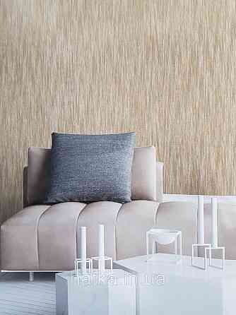 Шпалери вініл на флізеліні гарячого тиснення DU&KA Natura1.06х10 смужки зфукт потертості структурні коричневі Київ