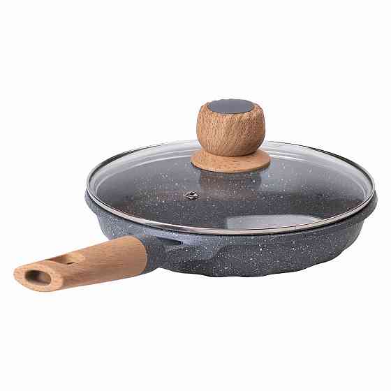 Алюминиевая сковорода, 1,4 л, с мраморным антипригарным покрытием Ø 22 см, серый MGC HP-4-422G Киев