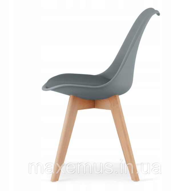 Кресло кухонное B4 8 7 на ножках дерево бук стул с мягким сидением в офис и гостинную серый Мостиска - изображение 18