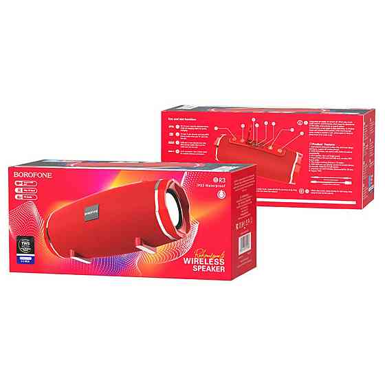 Портативна колонка BOROFONE BR3 Rich sound sports wireless speaker Red Київ