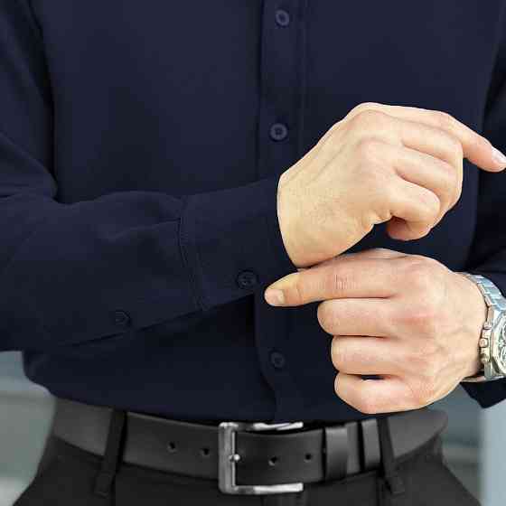 Темно-синя сорочка чоловіча Pobedov Legend Київ