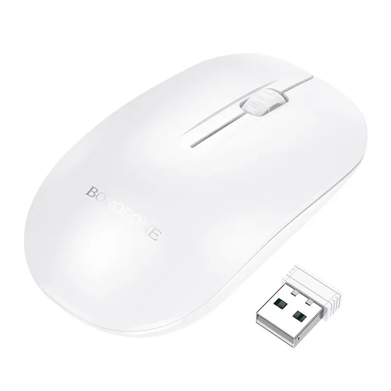 Компьютерная мышь BOROFONE BG14 Planet 2.4G business wireless mouse White Одесса