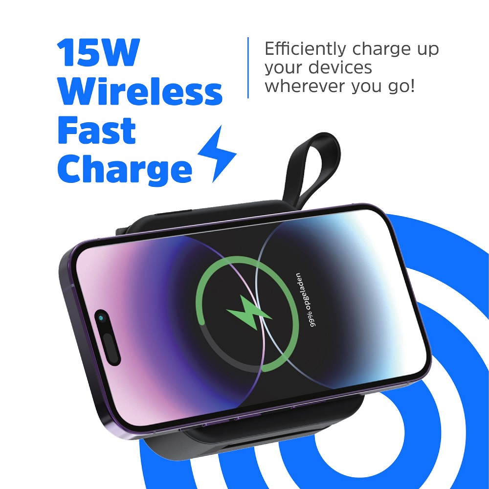 УМБ Energizer Magnetic Wireless 10000mAh 20W PD,AC зарядка,QI-15W, built-in USB-C,USB-А,USB-C In/Out Вінниця - фото 2