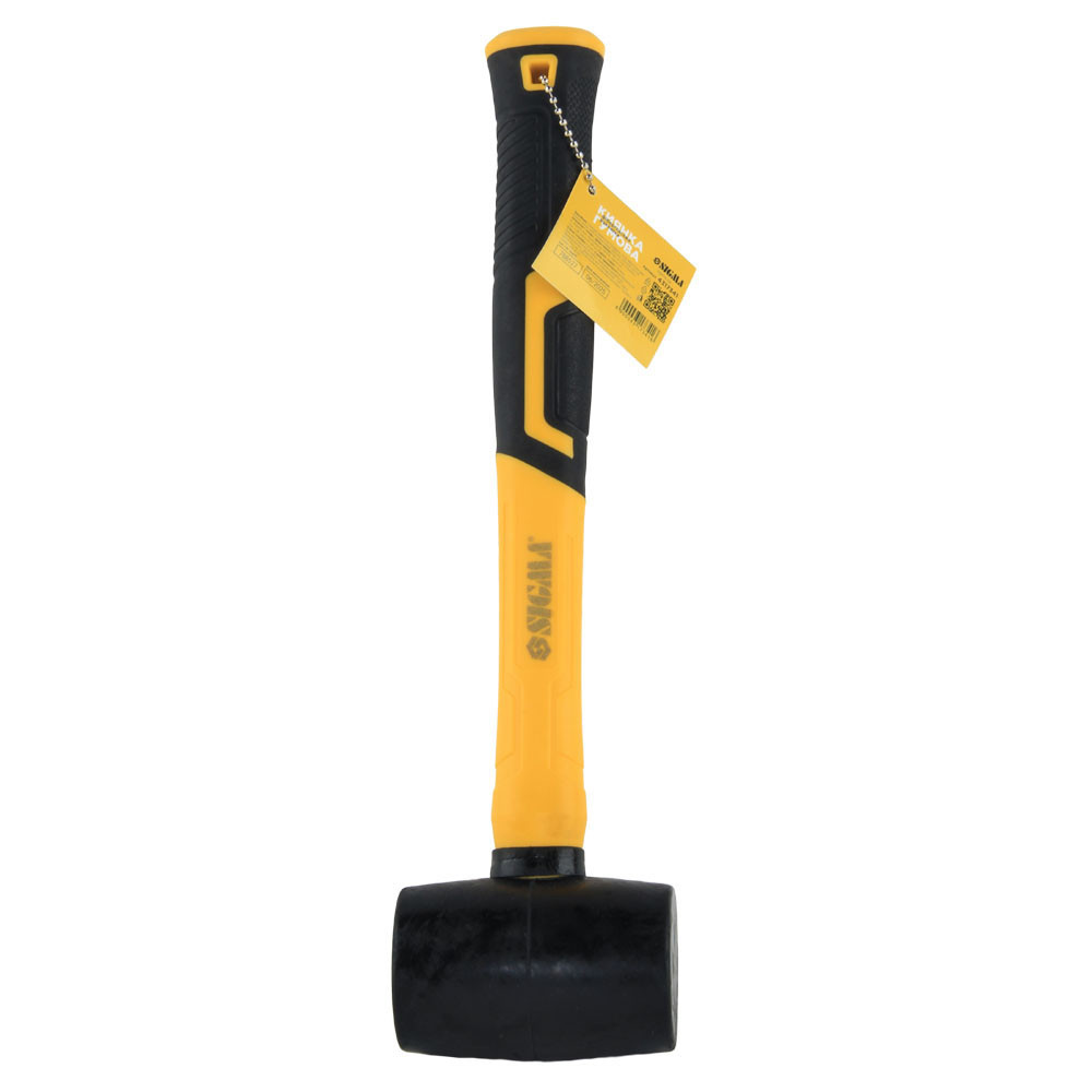 Sigma Киянка резиновая чёрная 225г фиберглассовая рукоятка SIGMA (4317341) Коломыя - изображение 2