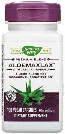 Каскара саграда з алое Nature's Way AloeMaxLax 360 мг 100 капсул Київ