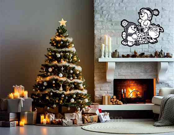 Декоративне настінне Панно «Сніговик», Декор на стену Київ