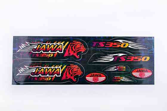 Наклейки (набір) мотоцикл Ява (48х16см, різнокольорові) Мукачево