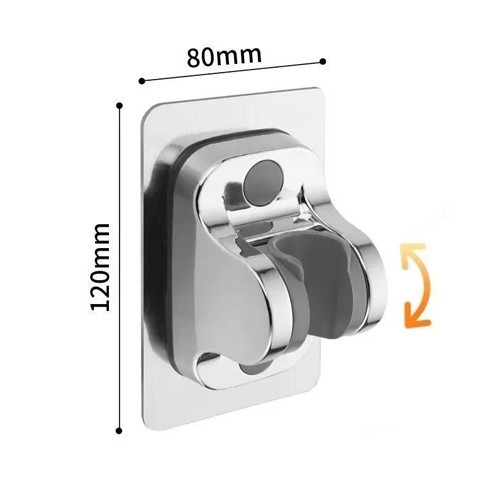 Тримач для душової лійки з регулюванням кута нахилу, настінний клейкий Київ - фото 2