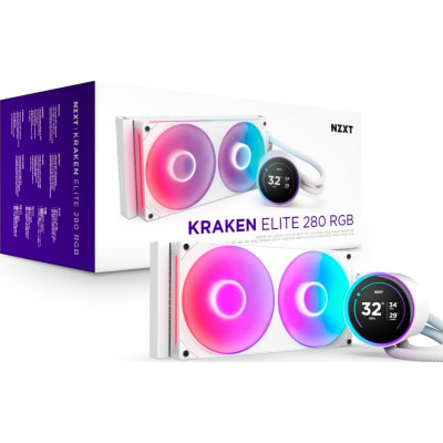 Система жидкостного охлаждения NZXT Kraken Elite RGB 280mm AIO (RL-KR28E-W2) Винница - изображение 2