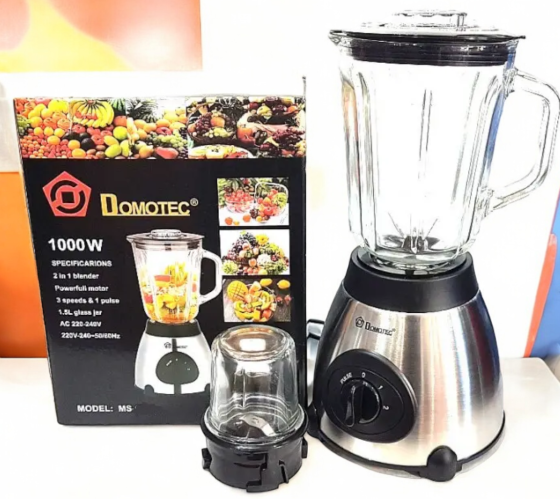 Стаціонарний блендер подрібнювач DOMOTEC MS-6610 1000Вт LED (Сірий) 7443 Київ
