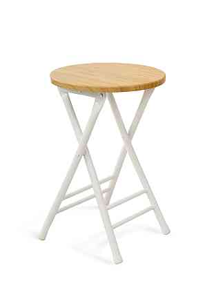 Табурет розкладний Чіп, натуральний/білий Київ