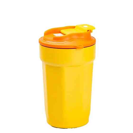 Термокружка 450 мл з кришкою на защіпці G. Duck Жовтий HP28489 Київ