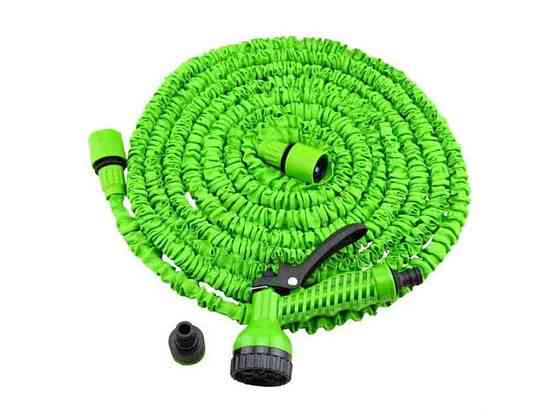 Шланг поливальний розтяжний 5-15м зелений (50FT) з пістолетом Magic Hose ТМ КИТАЙ Київ