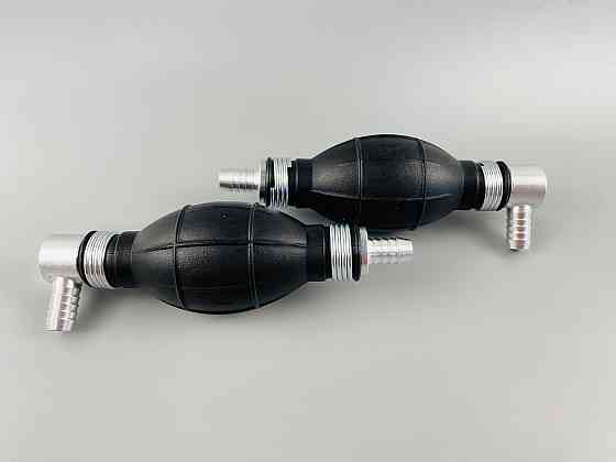 Ручний насос для перекачування рідини з клапаном масло-бензостійка гума алюмінієві наконечники d = 10 мм Мукачево