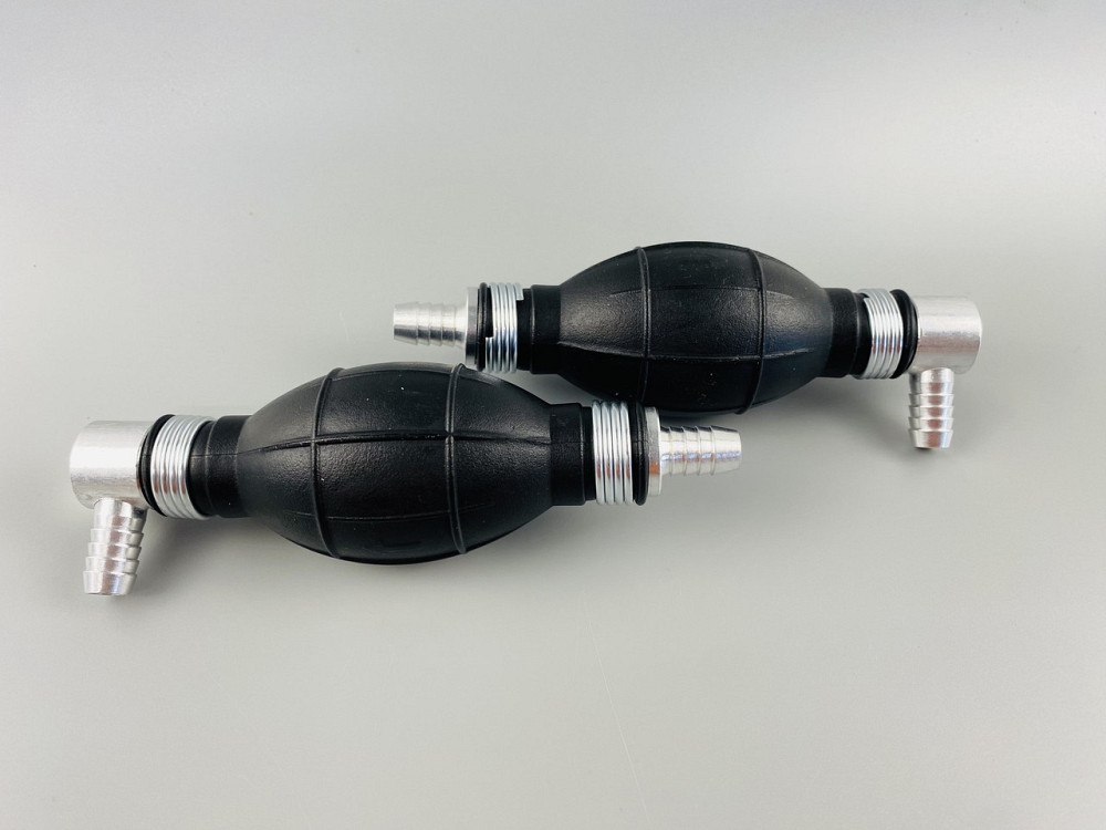 Ручний насос для перекачування рідини з клапаном масло-бензостійка гума алюмінієві наконечники d = 10 мм Мукачево - фото 6