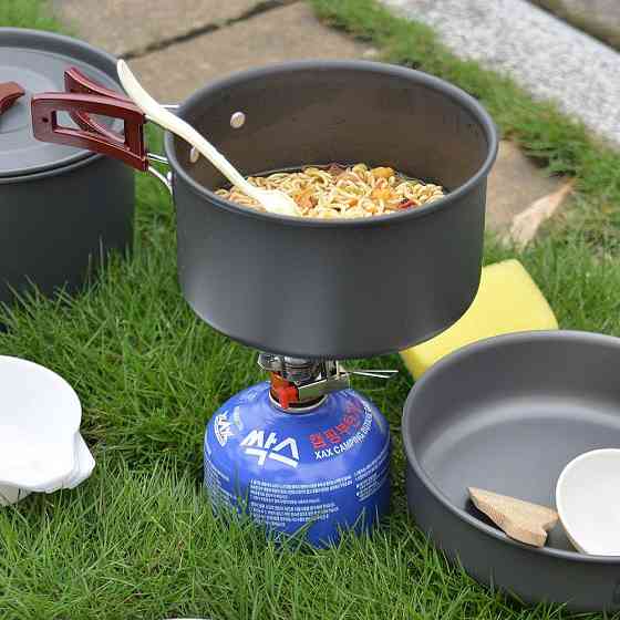 Набор походной посуды складной на 5 персон 13 предметов алюминий AL-500 туристический Киев