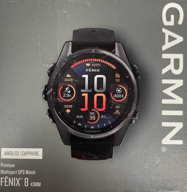 Спортивний годинник Garmin Fenix 8 43mm AMOLED Sapphire Київ - фото 3